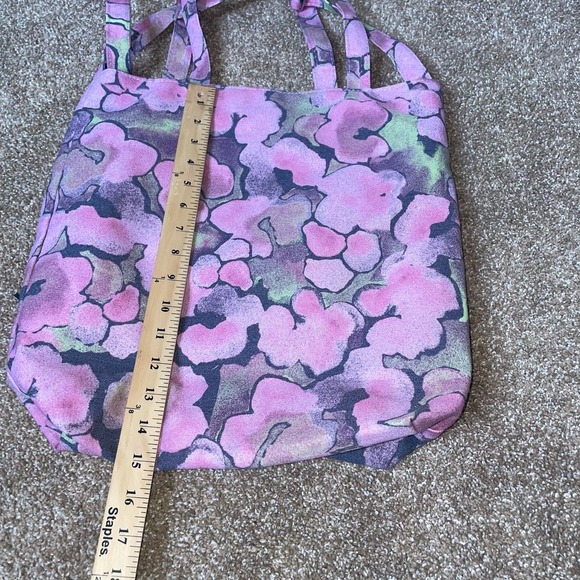BP Nordstrom tote canvas bag NEW pink/purple shoulder strap & crossbody strap - Picture 6 of 6